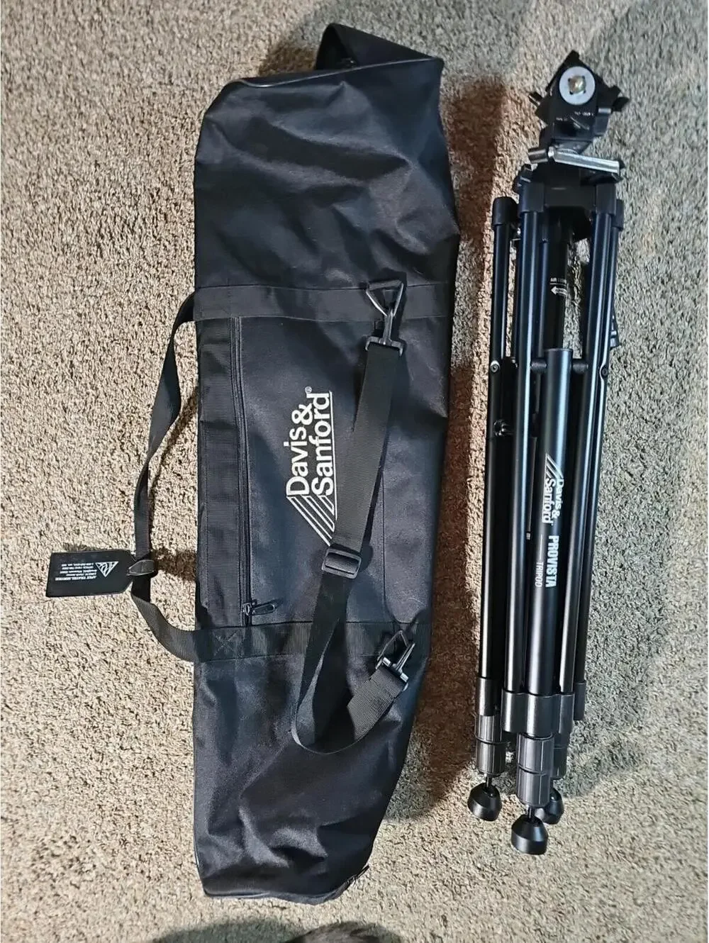 Davis & Sanford Provista Tripod Fluid Head Aluminum Alloy Legs Quick Release